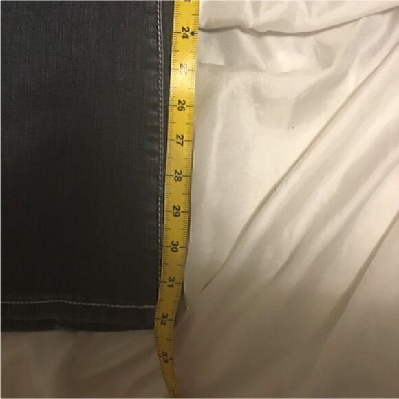 LA Idol Dark Wash Rhinestone Pocket Boot cut Jeans 7 - Picture 4 of 13